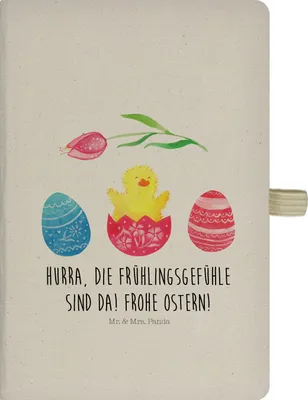 Produktbild von Mr. & Mrs. Panda Journal Küken Schlüpfen - Transparent - Geschenk, Tagebuch, Kladde, Grüße, Ostern, Schreibbuch, Notizbuch A5, Frohe, Osterei, Ostergrüße