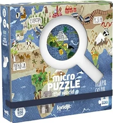 Produktbild von Londji Mikropuzzle – 600 Teile Kontinente