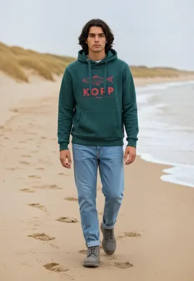 Produktbild von salzhaut Herren Hoodie HEFF - FISCHKOPP M