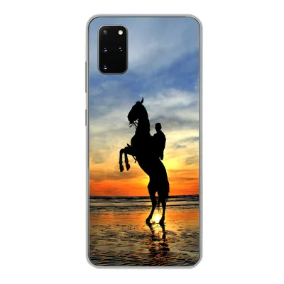 Produktbild von MuchoWow® Handyhülle Schutzhülle Hülle für Samsung Galaxy S20 Plus Pferd - Himmel - Schatten Silikon Softcase Handy Hülle - Hartschale