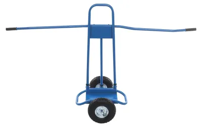 Immagine prodotto di Carrello per vetro e pannelli - Carrello piattaforma - Adatto per vetro, cartongesso e compensato - Capacità di carico: 220 kg - Ideale per cantieri, magazzini e traslochi - Colore: blu
