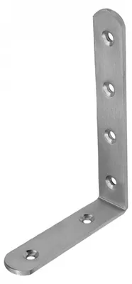 Produktbild von Edelstahl Winkelverbinder Lochwinkel Verbinder Holzverbinder Halter 4-09 125x75x19mm