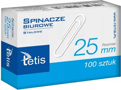 Image de Trombones de bureau 25 mm, 100 pièces GS140-A - Tetis
