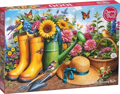 Produktbild von CHERRY PAZZI Puzzle Zlatte Mä dchen im Garten 1000 Puppen