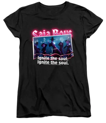 Produktbild von K-Pop Demon Hunters - T-Shirt für Damen, Anliegend TV43609 (XXL) (Schwarz)