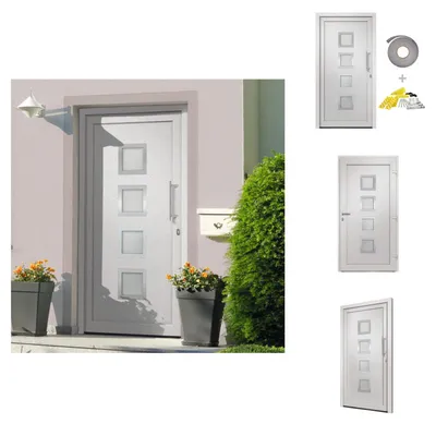 Immagine prodotto di vidaXL Porta d'ingresso bianca 98x200 cm - Porte d'ingresso