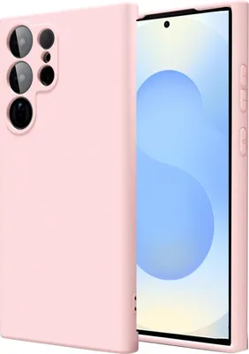 Immagine prodotto di Custodia per Samsung Galaxy S25 Ultra Custodia protettiva in gel di silicone per telefoni cellulari, rosa