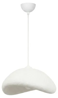 Image de Suspension Luminaire en métal et fibre de verre blanc 52 x 40 x 26 cm E27 40 W IP20