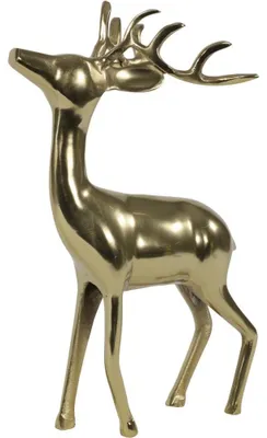 Productafbeelding van Figuur staand Hert goud 28x13x41cm