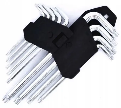 Image de Verk 11286 Jeu de clés Torx 9 pièces moyen AKCE