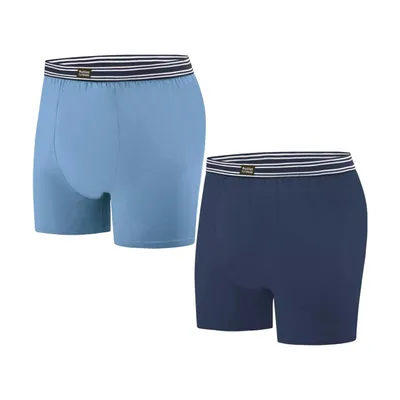 Produktbild von Atlas For Men - Boxershorts für Herren (2er-Pack) AF1294 (4XL) (Blau/Marineblau)