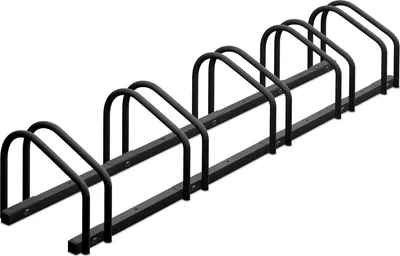 Productafbeelding van Famanu fietsenrek voor 5 fietsen - staal - maximale bandbreedte 60 mm - antraciet
