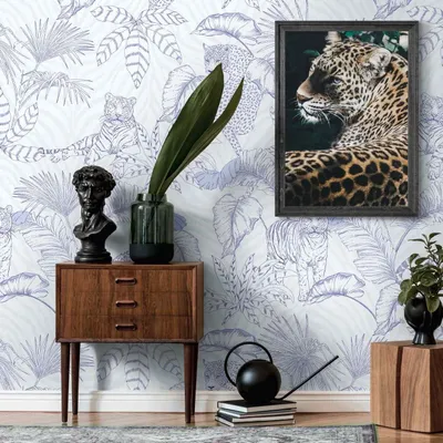Produktbild von A.S. Creation Livingwalls Fototapete The Wall II 392031 Eine Rolle Ein Motiv 2.80 x 1.59 m Tiger Lila