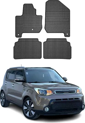 Image de Tapis de Sol pour Kia Soul 2014-2019 Caoutchouc Noir