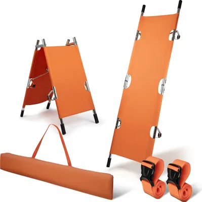 Produktbild von Pulox - KTG-100 - Faltbare Erste-Hilfe-Trage - max. 150 kg - 208 x 54,5 x 13 cm - Orange