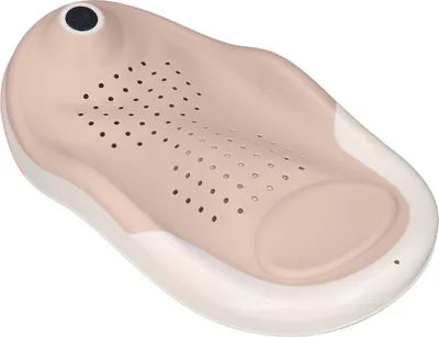 Produktbild von Faltbare Babybadewanne mit Thermometer, rutschfest, ergonomisch, für Kleinkinder, Rosa
