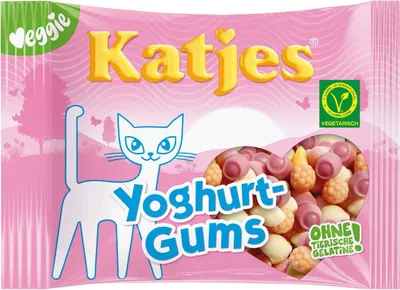 Produktbild von Katjes Yoghurt Gums Gelantinefrei mit natürlichen Aromen 175g