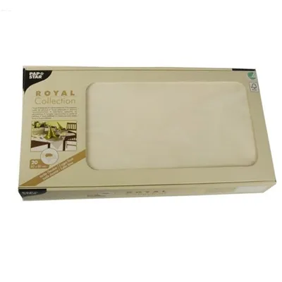 Produktbild von Papstar Mitteldecken Champagner aus Tissue Royal Selection 80 x 80 cm