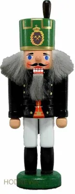 Produktbild von Nussknacker Bergmann schwarz Höhe 13,5cm