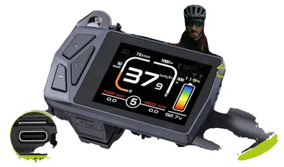 Obrázek produktu pro Displej pro elektrokolo, navigace přes Bluetooth, vodotěsnost IP67, EKD01 Tongsheng