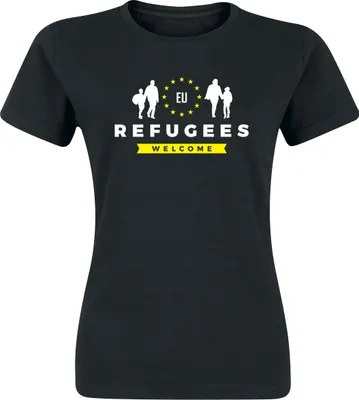 Produktbild von Refugees Welcome - Girl-Shirt