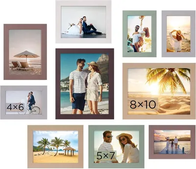 Obrázek produktu pro Sada 10 rámů na fotografie, rámy na koláže