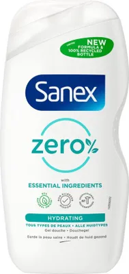 Produktbild von Sanex Zero Douchegel - Normale Huid - Met Essentiële Ingrediënten - Voordeelverpakking 2 x 500 ml