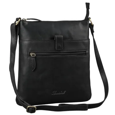 Produktbild von Benthill Umhängetasche Damen Leder - Shopper aus Rindsleder - Handtasche mit Reißverschluss - Schultertasche / Bag Beutel - Ledertasche