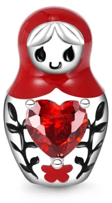 Produktbild von Gnoce Charm Matroschka GFC036 Silber