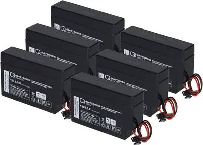 Produktbild von 6x Q-Batteries 12LS-0.8 12V 0,8Ah AGM Blei-Vlies Akku Heim & Haus