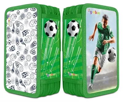 Immagine prodotto di Astuccio a 3 scomparti con accessori Calcio GIMBOO