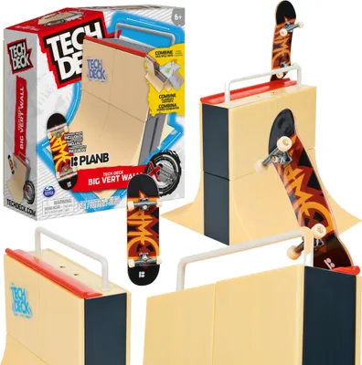 Image de Tech Deck Fingerboard Big Vert Wall Ramp Set + Skateboard