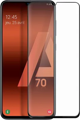 Image de Avizar, verre de protection 9H couvrant toute la surface pour Galaxy A70, transparent