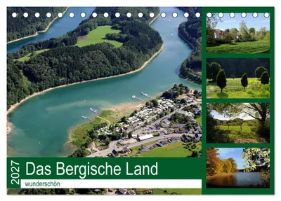 Produktbild von Das Bergische Land - wunderschön (Tischkalender 2027 DIN A5 quer), CALVENDO Monatskalender