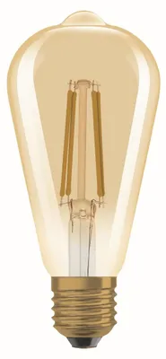 Produktbild von OSRAM Vintage 1906 LED CLASSIC EDISON 7.2W 824 Gold E27 Lampe 806lm 2400K warmweiss wie 60W dimmbar 4099854137822