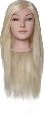 Produktbild von Efalock Übungskopf Ella  Naturhaar lichtblond 50 cm