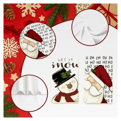 Produktbild von Set von 2 Geschirrhandtüchern 40 x 60 cm für die Weihnachtsdekoration
