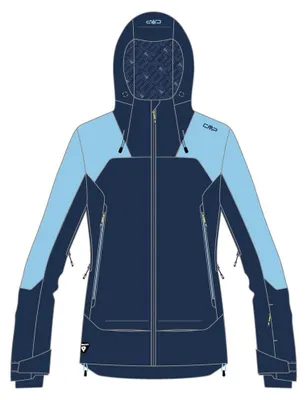 Produktbild von CMP Damen Skijacke Ski Jacket FIX Hood Blau 42