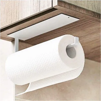 Produktbild von Toiletrolhalter an der Wand, selbstklebend - Wandhalter für Handtücher im Bad, Küche