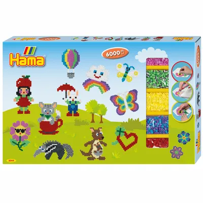 Obrázek produktu pro Hama Beads 3044, Kreativní souprava pro děti, 5 rok/roky, PVC, Vícebarevný, 6003 kusů