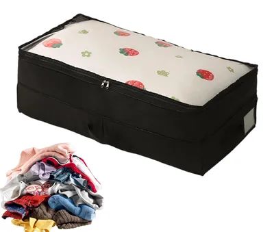 Produktbild von Faltbarer Unterbett-Aufbewahrungsbehälter mit staubdichter Box