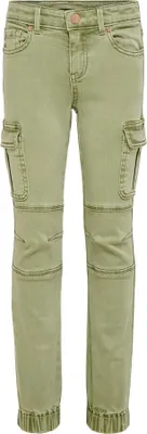 Produktbild von ONLY 15221844, Weiblich, Kind, Grün, 158 cm, Frontseite, Baumwolle, Elasthan