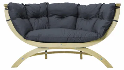 Produktbild von AMAZONAS Loungesofa Siena Due Anthracite inkl. Sitzkissen ca. 171,5 x 94 x 67cm für Haus und Garten