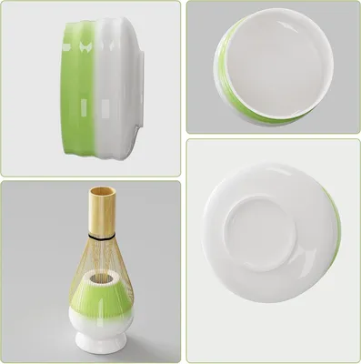 Produktbild von Matcha-Set - Zeremonielle Qualität - Set von 4 - Bambus und Keramik