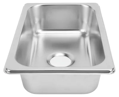 Image de Solidchoice - Évier de cuisine en acier inoxydable pour bateau et caravane, avec siphon de 40 mm