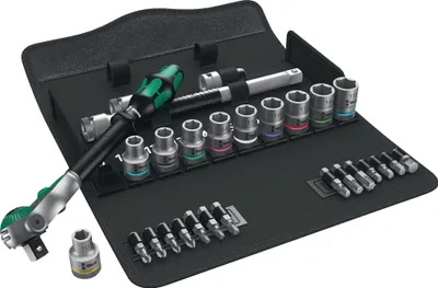 Produktbild von Steckschlüsselsatz Zyklop Speed 28-tlg.1/2 Zoll SW 10-19mm Z.72 6KT WERA
