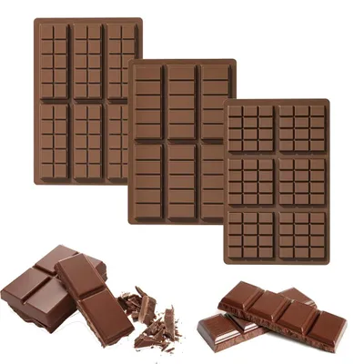 Produktbild von Solidchoice – Set mit 3 Silikonformen für Schokolade und Süßigkeiten