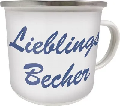 Produktbild von Kult Emaille Becher 0,5 L - Lieblings Becher, EB 33