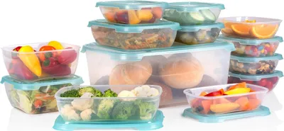 Obrázok produktu pre súprava konzervačných misiek alpina s vekom 13-dielna - Misky na prípravu jedál - Mraziace misky - 8 x 500ML, 2x 1000ML, 2x 1150ML, 1x 6800ML - Vhodné do mikrovlnnej rúry, mrazničky a umývačky riadu
