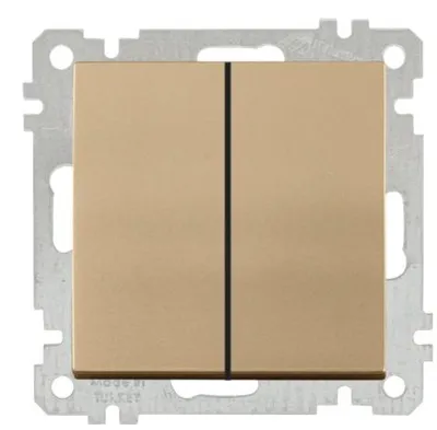 Produktbild von Serienschalter Gold Optik – Unterputz IP20 für Innen – CANDELA